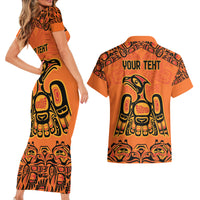 Personalized Every Child Matter Couples Matching Short Sleeve Bodycon Dress and Hawaiian Shirt Canadian Native Indigenous Haida LT9 - Wonder Print Shop