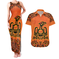 Personalized Every Child Matter Couples Matching Tank Maxi Dress and Hawaiian Shirt Canadian Native Indigenous Haida LT9 - Wonder Print Shop