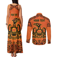 Personalized Every Child Matter Couples Matching Tank Maxi Dress and Long Sleeve Button Shirt Canadian Native Indigenous Haida LT9 - Wonder Print Shop