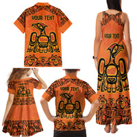 Personalized Every Child Matter Family Matching Tank Maxi Dress and Hawaiian Shirt Canadian Native Indigenous Haida - Wonder Print Shop