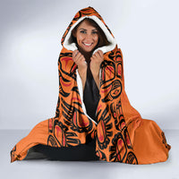 Personalized Every Child Matter Hooded Blanket Canadian Native Indigenous Haida