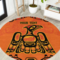 Personalized Every Child Matter Round Carpet Canadian Native Indigenous Haida