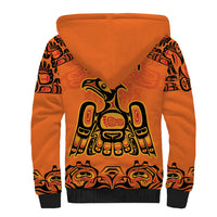 Personalized Every Child Matter Sherpa Hoodie Canadian Native Indigenous Haida - Wonder Print Shop