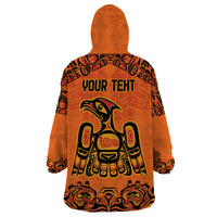 Personalized Every Child Matter Wearable Blanket Hoodie Canadian Native Indigenous Haida - Wonder Print Shop