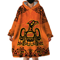 Personalized Every Child Matter Wearable Blanket Hoodie Canadian Native Indigenous Haida - Wonder Print Shop