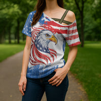 United States Flag Day Cross Shoulder Shirt Proud To Honor The Stars And Stripes