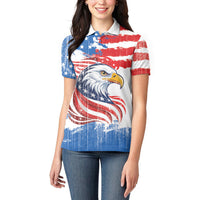 United States Flag Day Women Polo Shirt Proud To Honor The Stars And Stripes