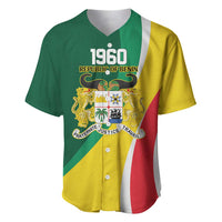 Benin Independence Day Personalized Baseball Jersey Since 1960 Fraternite Justice Travail - Wonder Print Shop