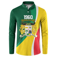 Benin Independence Day Personalized Button Sweatshirt Since 1960 Fraternite Justice Travail - Wonder Print Shop