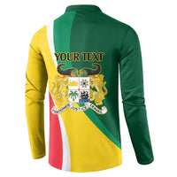 Benin Independence Day Personalized Button Sweatshirt Since 1960 Fraternite Justice Travail - Wonder Print Shop