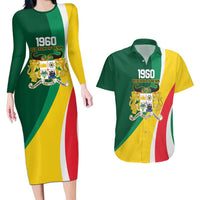 Benin Independence Day Personalized Couples Matching Long Sleeve Bodycon Dress and Hawaiian Shirt Since 1960 Fraternite Justice Travail - Wonder Print Shop