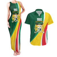 Benin Independence Day Personalized Couples Matching Tank Maxi Dress and Hawaiian Shirt Since 1960 Fraternite Justice Travail - Wonder Print Shop
