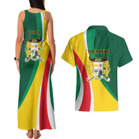 Benin Independence Day Personalized Couples Matching Tank Maxi Dress and Hawaiian Shirt Since 1960 Fraternite Justice Travail - Wonder Print Shop