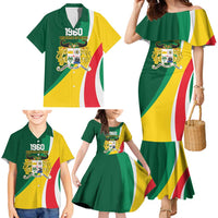 Benin Independence Day Personalized Family Matching Mermaid Dress and Hawaiian Shirt Since 1960 Fraternite Justice Travail - Wonder Print Shop