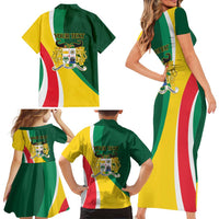 Benin Independence Day Personalized Family Matching Short Sleeve Bodycon Dress and Hawaiian Shirt Since 1960 Fraternite Justice Travail - Wonder Print Shop