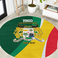Benin Independence Day Personalized Round Carpet Since 1960 Fraternite Justice Travail - Wonder Print Shop
