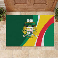 Benin Independence Day Personalized Rubber Doormat Since 1960 Fraternite Justice Travail - Wonder Print Shop