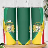 Benin Independence Day Personalized Skinny Tumbler Since 1960 Fraternite Justice Travail - Wonder Print Shop