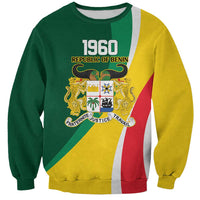 Benin Independence Day Personalized Sweatshirt Since 1960 Fraternite Justice Travail - Wonder Print Shop