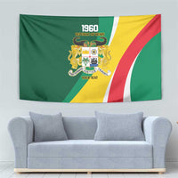 Benin Independence Day Personalized Tapestry Since 1960 Fraternite Justice Travail - Wonder Print Shop