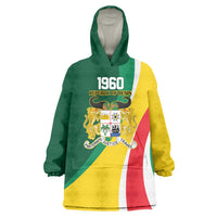 Benin Independence Day Personalized Wearable Blanket Hoodie Since 1960 Fraternite Justice Travail - Wonder Print Shop