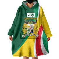Benin Independence Day Personalized Wearable Blanket Hoodie Since 1960 Fraternite Justice Travail - Wonder Print Shop