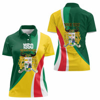 Benin Independence Day Personalized Women Polo Shirt Since 1960 Fraternite Justice Travail - Wonder Print Shop