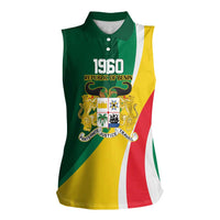 Benin Independence Day Personalized Women Sleeveless Polo Shirt Since 1960 Fraternite Justice Travail - Wonder Print Shop