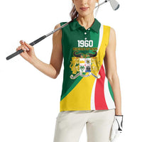 Benin Independence Day Personalized Women Sleeveless Polo Shirt Since 1960 Fraternite Justice Travail - Wonder Print Shop