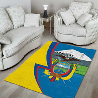 Ecuador Independence Day Personalized Area Rug Pro Deo Patria et Libertate - Wonder Print Shop