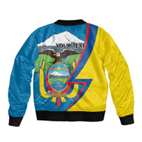 Ecuador Independence Day Personalized Bomber Jacket Pro Deo Patria et Libertate - Wonder Print Shop
