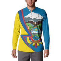 Ecuador Independence Day Personalized Button Sweatshirt Pro Deo Patria et Libertate - Wonder Print Shop