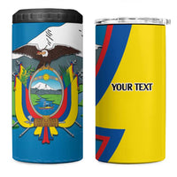 Ecuador Independence Day Personalized 4 in 1 Can Cooler Tumbler Pro Deo Patria et Libertate - Wonder Print Shop