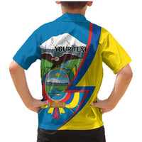 Ecuador Independence Day Personalized Family Matching Mermaid Dress and Hawaiian Shirt Pro Deo Patria et Libertate - Wonder Print Shop