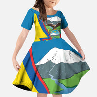 Ecuador Independence Day Personalized Family Matching Off Shoulder Maxi Dress and Hawaiian Shirt Pro Deo Patria et Libertate - Wonder Print Shop