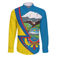 Ecuador Independence Day Personalized Family Matching Short Sleeve Bodycon Dress and Hawaiian Shirt Pro Deo Patria et Libertate - Wonder Print Shop