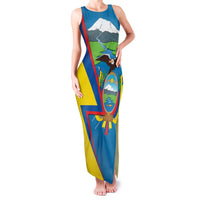 Ecuador Independence Day Personalized Family Matching Tank Maxi Dress and Hawaiian Shirt Pro Deo Patria et Libertate - Wonder Print Shop