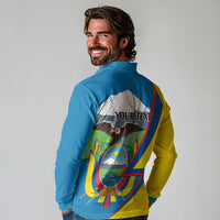 Ecuador Independence Day Personalized Long Sleeve Polo Shirt Pro Deo Patria et Libertate - Wonder Print Shop