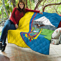 Ecuador Independence Day Personalized Quilt Pro Deo Patria et Libertate - Wonder Print Shop