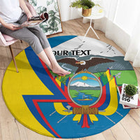 Ecuador Independence Day Personalized Round Carpet Pro Deo Patria et Libertate - Wonder Print Shop