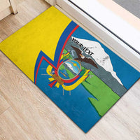 Ecuador Independence Day Personalized Rubber Doormat Pro Deo Patria et Libertate - Wonder Print Shop
