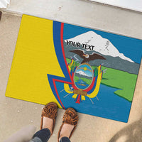 Ecuador Independence Day Personalized Rubber Doormat Pro Deo Patria et Libertate - Wonder Print Shop