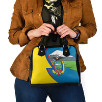 Ecuador Independence Day Personalized Shoulder Handbag Pro Deo Patria et Libertate - Wonder Print Shop