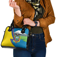 Ecuador Independence Day Personalized Shoulder Handbag Pro Deo Patria et Libertate - Wonder Print Shop