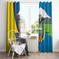 Ecuador Independence Day Personalized Window Curtain Pro Deo Patria et Libertate - Wonder Print Shop