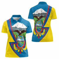 Ecuador Independence Day Personalized Women Polo Shirt Pro Deo Patria et Libertate - Wonder Print Shop