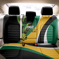 Jamaica Independence Day Personalized Back Car Seat Cover Green and Yellow Tribal Hummingbird - Wonder Print Shop