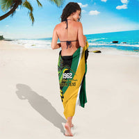Jamaica Independence Day Personalized Sarong Green and Yellow Tribal Hummingbird - Wonder Print Shop