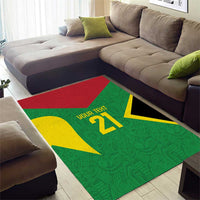 Golden Jaguars Fan Pride Custom Area Rug Support Green Gold and Glory - Wonder Print Shop