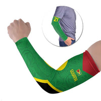 Golden Jaguars Fan Pride Custom Arm Sleeves Support Green Gold and Glory - Wonder Print Shop